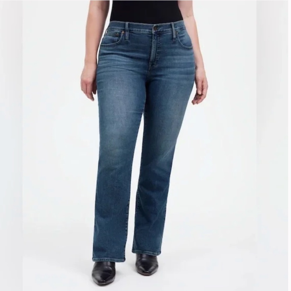 Madewell Mid Rise Kick Out Full Length Denim Jeans Devito Wash Size 33